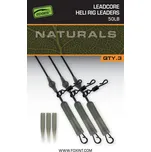 Fox Montáž Edges Naturals Leadcore Heli Rig Leaders 3ks