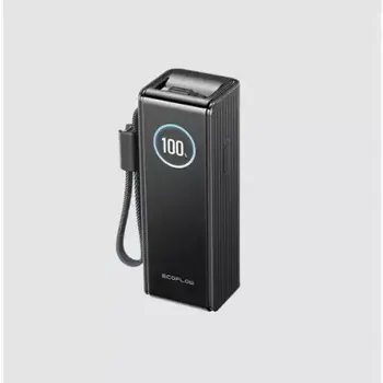 Powerbanka EcoFlow Rapid Power Banka (25000mAh,170W) 2x100W vestavěný USB-C kabel - černá