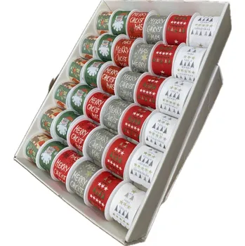 Vánoční dekorace Festive Cotton Mix – Vánoční set bavlněných stuh 36ks, 72m (8,80Kč/m)