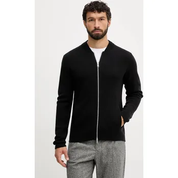 Dámský svetr Kardigan s příměsí vlny Lindbergh 30.825045 černá 99X, vel. XXL