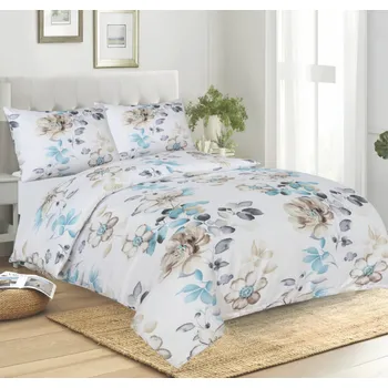 Povlečení JAHU Povlečení mikrosatén - Fiora (140x200, 70x90cm)