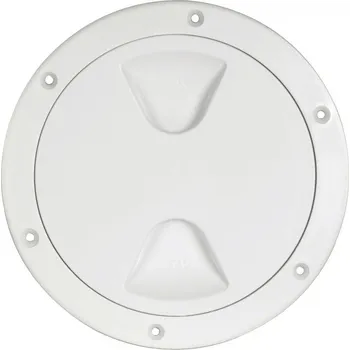 Člun Kulaté inspekční víko bílé rozměr: vnější Ø 260 mm, vnitřní Ø 203 mm