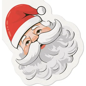 Papírový kapesník Paw Ubrousky PAW 32x32cm Airlaid shape Classic Santa Claus 592210