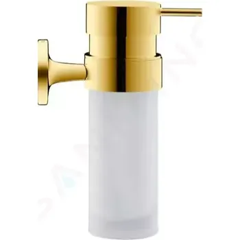 Dávkovač mýdla Duravit Starck T Dávkovač mýdla s držákem, matné sklo/zlatá, 0099353400