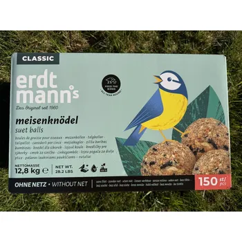 Pro ptáka Lojové koule bez sítěk Erdtmanns 150 ks 12,8 kg