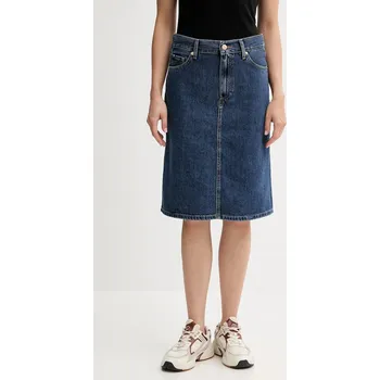 Dámská sukně Džínová sukně Tommy Hilfiger WW0WW45666 námořnická modř 59J, vel. 38