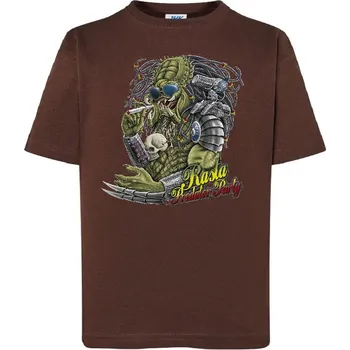 detske-levne-bavlnene-tricko-potisk-rasta-predator Barva: Chocolate - čokoládově hnědá, Dětská bavlněná trička JHK: M