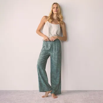 Reserved - Dvoudílná pyžamová souprava z&nbsp;viskózy - pudrově zelená - 178EY-97X - 178EY-97X-S