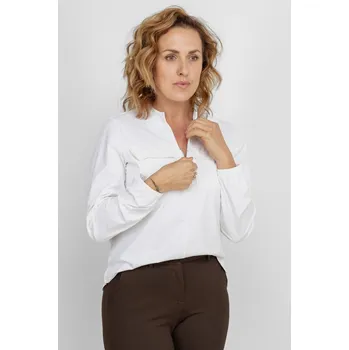 Dámské tričko Zoso halenka Naomi s dlouhým rukávem off white Velikost: S