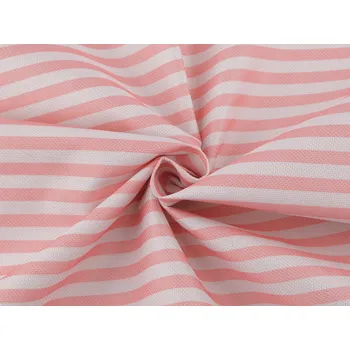 Kočárkovina 600D proužek s PVC úpravou, barva 3 (21) pudrová