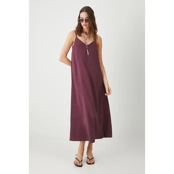 Dámské šaty Šaty Medicine vínová barva, midi RW25.SUD100 93X, vel. L