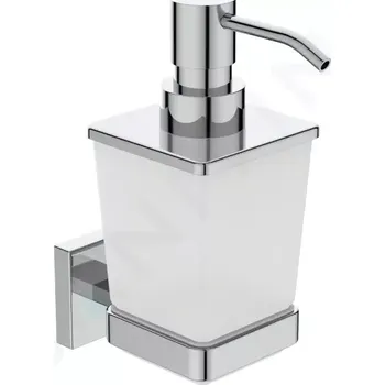 Dávkovač mýdla Ideal Standard IOM Square Dávkovač mýdla s držákem, matné sklo/chrom, E2252AA