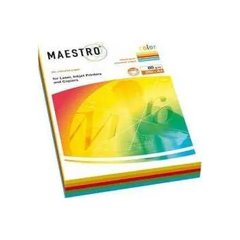 Barevný papír MAESTRO color INTENSIV 80g 250 listů MIX barev,rychlé dodání