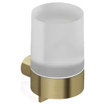 Dávkovač mýdla Kludi Vela R Dávkovač mýdla s držákem, sklo/kartáčované zlato, 58976N0