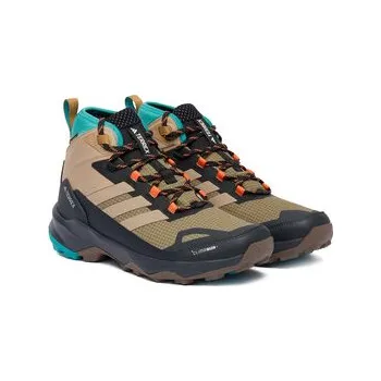 Pánská treková obuv Trekingová obuv adidas Terrex Skychaser AX5 Mid GORE-TEX CLIMAWARM+ JH7805 Hnědá 40