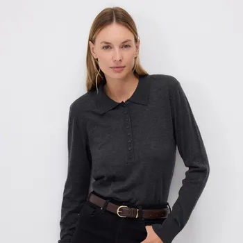 Dámský svetr Reserved - Svetr s příměsí vlny - tmavě šedá - 359GP-90M - 359GP-90M-S