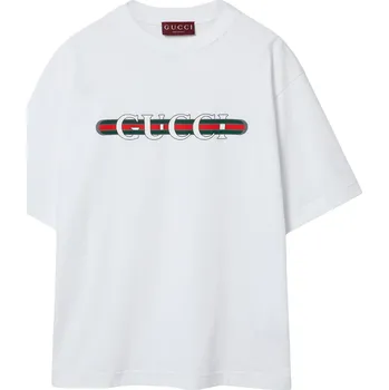 Pánské tričko GUCCI Logo White tričko XXL Bílá