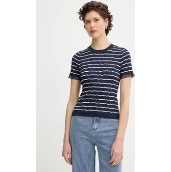 Tričko Rag & Bone WAS25P025UG25 námořnická modř 59X, vel. S