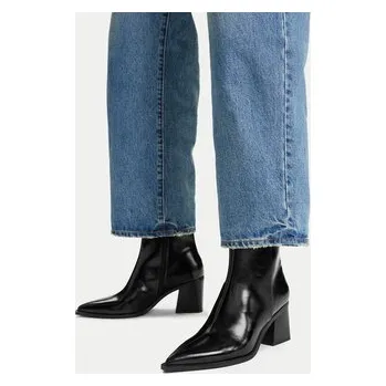 Dámské kozačky Polokozačky JENNY CEO-LS6344-01 Černá 38