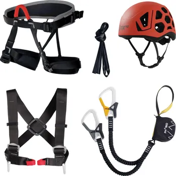 Úvazek Ferratový set Singing Rock Packet Ferrata EXP II červená XS-M