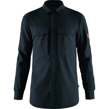 Pánská košile košile pánská FJÄLLRÄVEN Abisko Trekking Shirt M Dark Navy - M