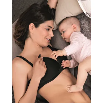 Dámská móda Kojicí podprsenka bez kostic Miss Anita – černá Velikost: 95/E