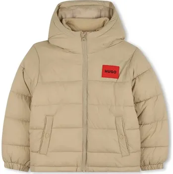 Dívčí bunda Dětská bunda HUGO béžová barva, G00484 G00484.162.174 80X, vel. 162