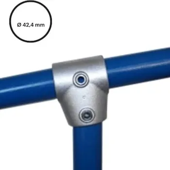 Kanalizační potrubí Konstrukční fitinka, spojka ocelových trubek pr. 42,4 mm – úhlová odbočka 0-11°, 153-C42