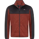 HÖHENHORN Stylová pánská softshellovo fleecová bunda HOHENHORN Naurun Barva: Černočervená, Velikost: XL