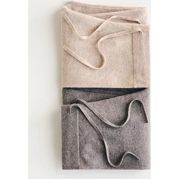 Dámské kalhoty Reserved - Vlněné kalhoty s kašmírem - pudrově hnědá - TF115-98X - TF115-98X-XS