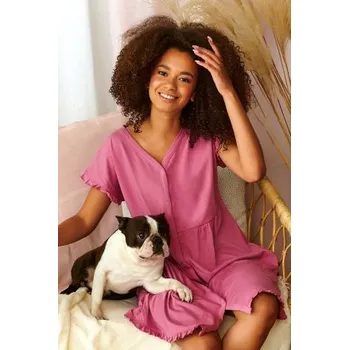 Těhotenské noční prádlo Mateřská košilka Doctor Nap TCB.9600 Starorůžová S