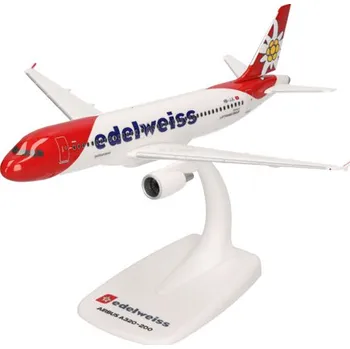 letadlo a vrtulník Airbus A320 Edelweiss Air Herpa 614597