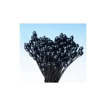 Pestíky perleťové černé svazek - Hamilworth