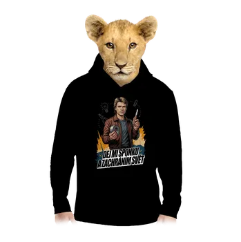 Chlapecká mikina Bastard B19: MacGyver dětská mikina klokanka Black