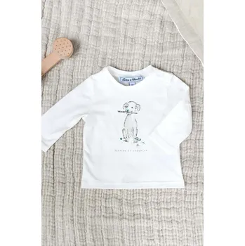 Dětské bavlněné tričko s dlouhým rukávem Tartine et Chocolat TZ10051.80.94 zelená 07X, vel. 80