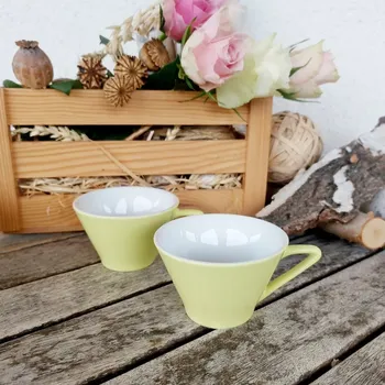 DAISY šálek na espresso 90 ml, vanilka, G. Benedikt 1882 (Porcelánový šálek na kávu 2. jakost)