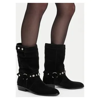 Dámské kozačky Badura Polokozačky EO-CAPRI-V1778-303 Černá 41