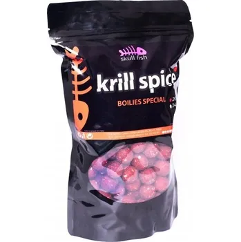 Boilies Skull Fish boilies KRILL SPICE 1 kg Velikost: 20 mm