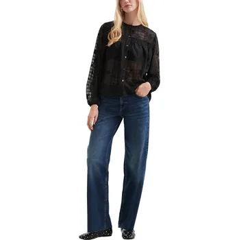 Dámské džíny QS by s.Oliver dámské džíny Wide Leg 57Z9 2171855 Modrá 38/34