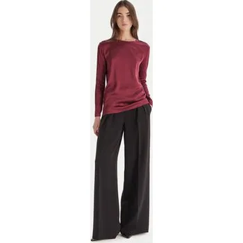 Dámská halenka ViCOLO Halenka TF0244 Bordó Regular Fit S