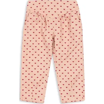 Dětské bavlněné kalhoty Konges Sløjd NOLA PANTS GOTS růžová barva, KS103946 KS103946.9BYA 30X, vel. 110-116
