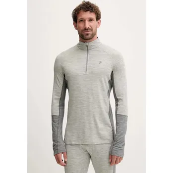 Pánské tričko Funkční tričko s dlouhým rukávem s příměsí vlny Peak Performance Magic G80934 šedá 90X, vel. M