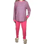 Valerie Dream Dámské froté pyžamo s dlouhým rukávem LENKA Barva: Fuchsiová, Velikost: L