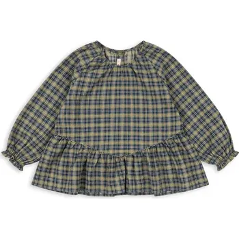 Dámská halenka Dětská halenka Konges Sløjd TERRE BLOUSE GOTS KS104011.9BYA tyrkysová 69X, vel. 98