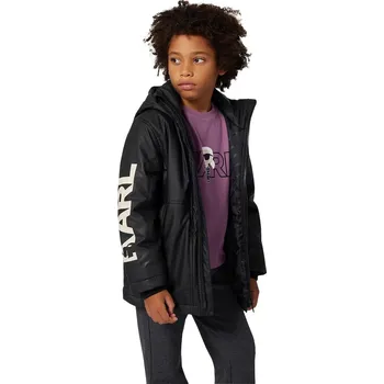 Chlapecká bunda Dětská bunda Karl Lagerfeld Z30632.102.108 černá 99X, vel. 102