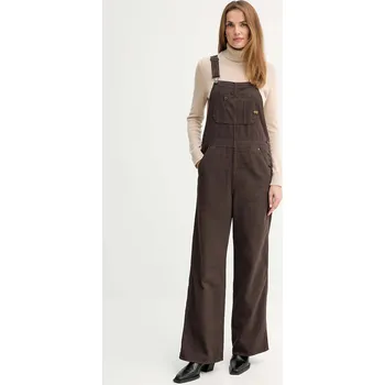 Pánské džíny Džínové lacláče G-Star Straight Dungaree D26926.E078 hnědá 89X, vel. XL