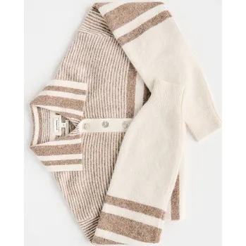 Dámský svetr Reserved - Svetr s límečkem - krémová - 764GL-01X - 764GL-01X-XS