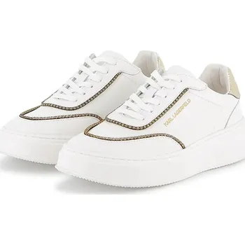 Dívčí tenisky Dětské kožené tenisky Karl Lagerfeld Z30981.27.35 bílá 00X, EUR 35