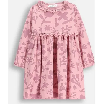 Dívčí šaty Dětské bavlněné šaty Coccodrillo ZC5129101TGN růžová 39X, vel. 86