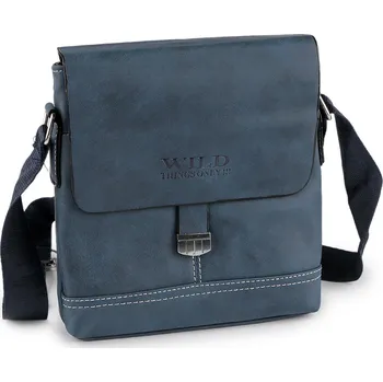 Taška crossbody unisex 20x21 cm, barva 2 modrá jeans